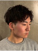 波巻き　スパイラルパーマ　緩めツイスト　スパイラルパーマ