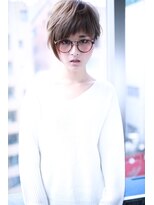 クラウドゼロ(Cloud zero)&nbsp;グレージュアシンメトリー小顔ショートバング【Cloud zero】