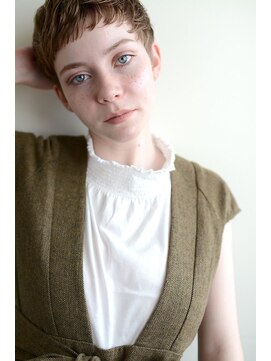 ミラバイグリーン(Mira by green) manish short X sepia beige #13