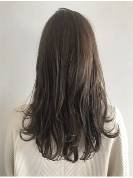 ヴェイン(VEIN) 【VEIN】イルミナカラーデザインカラー 無造作カール ロングヘア