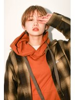 テトヘアー(teto hair) マッシュショート、ブロンド、マニッシュショート