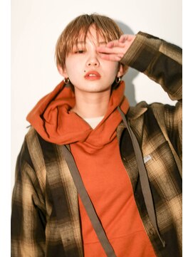 テトヘアー(teto hair) マッシュショート、ブロンド、マニッシュショート