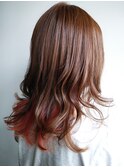 大人ベージュ×アプリコット