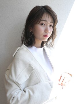 ハナレ(hanare) ゆるふわボブ/大人かわいい/シルキーベージュ/シースルーバング