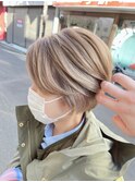 垢抜け抜群!ショートミルクティーベージュ