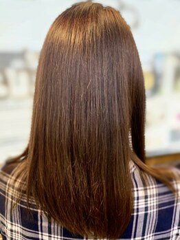 シルエットヘアメイク(silhouette hair make)の写真/ストレートメニューはもちろん、髪質を改善し、くせやお悩みを活かしたスタイル作りも叶うヘアケアサロン♪