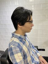 メリケンバーバーショップ フクオカ(MERICAN BARBERSHOP FUK)&nbsp;初めてのバーバースタイル 中分け