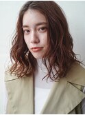 イヤリングカラー ボブ 大人かわいい フェザーバング