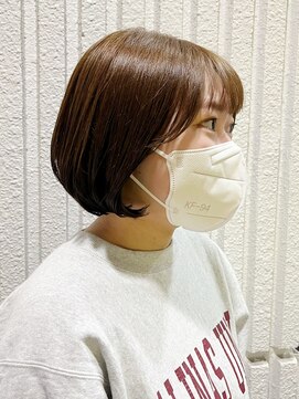ネオリーブカップ 町田店(Neolive capu) あごラインミニボブ ＊ タンバルモリボブ【町田/ボブ/韓国風】