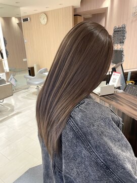 ヘアーアンドメイク ブロッサム 志木南口店(HAIR&MAKE Blossom) ミルクティーベージュケアブリーチダブルカラー志木美髪髪質改善