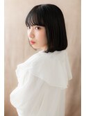 インナーカラー切りっぱなし前下がりボブY戸田公園20代30代40代