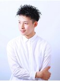 ベリーショート/ダークアッシュ/ニュアンスパーマ/韓国マッシュ