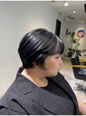 ショートボブ 耳掛けショート レイヤーカット