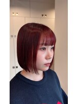 シアン 橋本店(Shian)&nbsp;ぷつっとミニボブ×こっくりレッドブラウン
