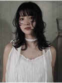 ミディアム、レイヤーカット