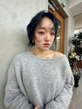リアン(Lien) ショート×ダークブルー