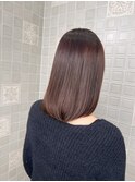 ピンクブラウンストレート
