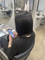 リラスール(LIRA soeur) 酸性縮毛矯正×切りっぱなしボブ