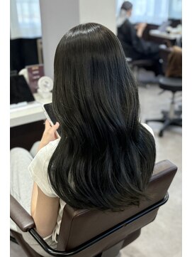 コビーバイジーナ 梅田茶屋町(Coby by Zina) 韓国ヘア*暗髪カラー*ブルーブラック【hina】