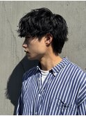 刈り上げない大人マッシュ×緩めシャドウパーマ