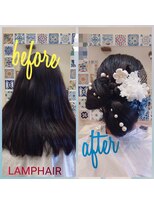 ランプヘアー(LAMP HAIR)&nbsp;和装成人式ヘアセット大人可愛いシニヨンお団子ヘア