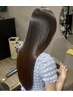 美髪ケアストレートBasic(6stepTR、カット込)¥19,800→