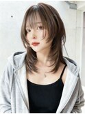 着物ヘア/大人ガーリー/ダークアッシュ/似合わせカット/三宮元町