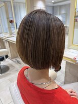 アッシュ 仙川店(Ash) 40代50代60代ひし形小顔ボブ絶壁解消白髪ぼかしハイライト