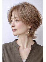 ハーツ(Heart's)&nbsp;白髪ぼかし脱白髪染めショートウルフ40代50代60代