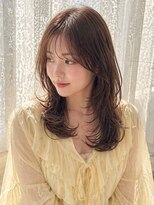 ヘアールームノエル(Hair room Noel) かわいい艶透明感トレンディハイレイヤー春カラーピンク系カラー