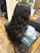 リッチ 横須賀中央店(Rich)&nbsp;ロングパーマ ウェーブヘア 波巻きパーマ 艶髪 20代30代