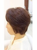 ミセス 大人のナチュラルショートパーマ
