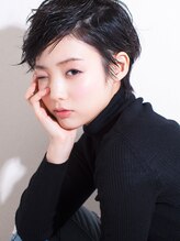 マイ ヘア デザイン 岡崎(MY hair design) 大人可愛いマニッシュショート小顔アシンメトリーワンサイド