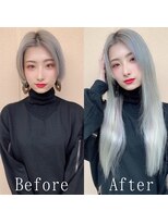 あるじゃんすー 仙台店 ホワイトシルバーアッシュ#シールエクステ#大人かわいい#仙台