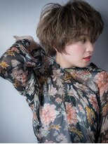 カバーヘア イヴ 戸頭店(COVER HAIR EVE) 外国人風シークレットカラーくせ毛ショートx戸頭10代20代30代