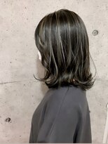 リンダバイネオリーブ 白楽店(Linda by neolive) 白髪ぼかしハイライト×シルキーべージュ×外ハネボブ