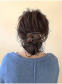 ルーズシニヨン ヘアセット