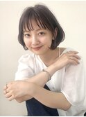 【SiSTA】田中シースルーバングひし形ショートボブ