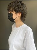 【morio池袋】かっこいい色気ウルフパーマショート♪