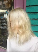 ケアブリーチ3回で作るブロンドヘア