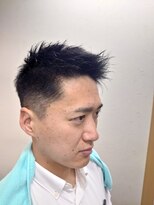 ヘアーカットデザインサロン スマッシュ 田町店(Hair cut design salon Smash)&nbsp;ジェットモヒカン 束感 ショート アップバング フェードカット