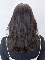 アイティーバイアルバム 松戸店(IT by ALBUM)&nbsp;大人ロングレイヤー_斜めバンググレージュカラー_ba463351