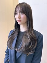 バイオレット 栄店(Violet)&nbsp;ナチュラルヘア ショコラピンク レイヤーカット 顔まわりカット