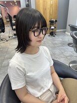 カーサ バイ ハミュウ たまプラーザ(CASA by Humium)&nbsp;20代30代40代大人可愛い切りっぱなしひし形レイヤーカット