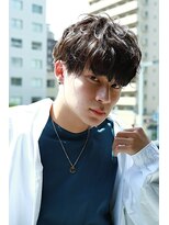 リリィ 北千住(Lily.)&nbsp;メンズパーマ　マッシュ　ブラウン