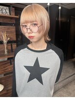 バトー(bAteAu)&nbsp;ウルフカット×ホワイトベージュ