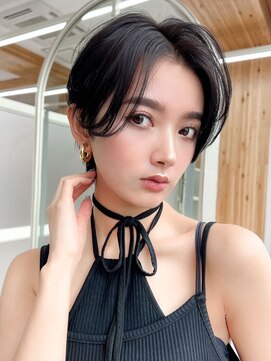 アフロートpd+ KOBE(AFLOATpd+) アップバング/暗めカラー/韓国風ショート