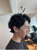 波巻きツイストスパイラル/フェザーパーマ/刈り上げショート