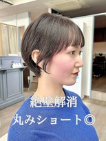 ルアン 上通り(ruen)&nbsp;丸みショート　絶壁解消　ショート　熊本美容室　ruen 右田莉奈