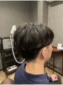 ナチュラルパーマセンターパート